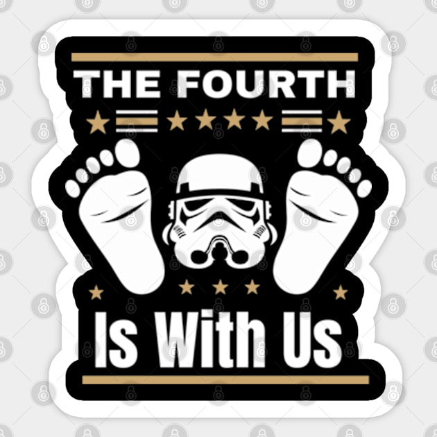 The Fourth Is With Us Sticker by StyleTops